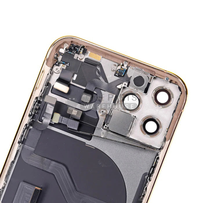 For IPhone 12 Pro Genuine Housing With Parts in [Gold] (Grade A Condition Taken From 14 Days Used Phone)