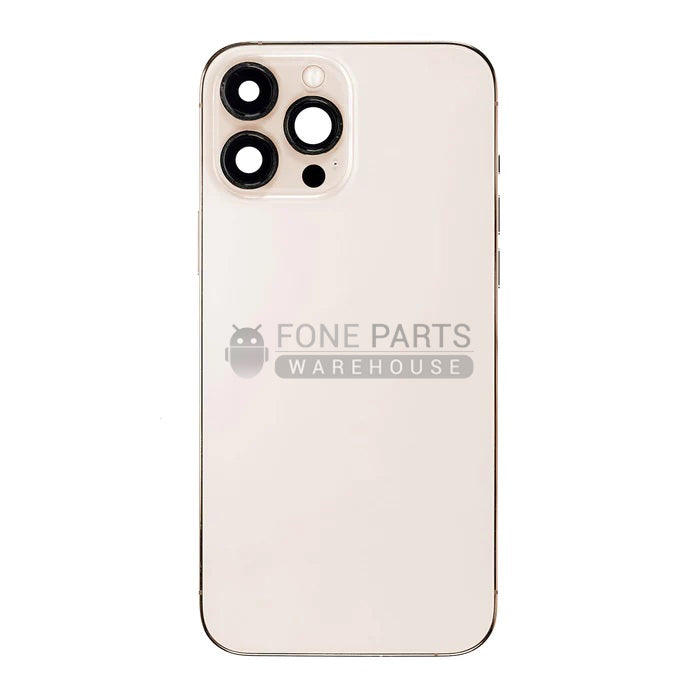 For IPhone 13 Pro Max Genuine Housing With Parts in [Gold] (Grade A Condition Taken From 14 Days Used Phone)