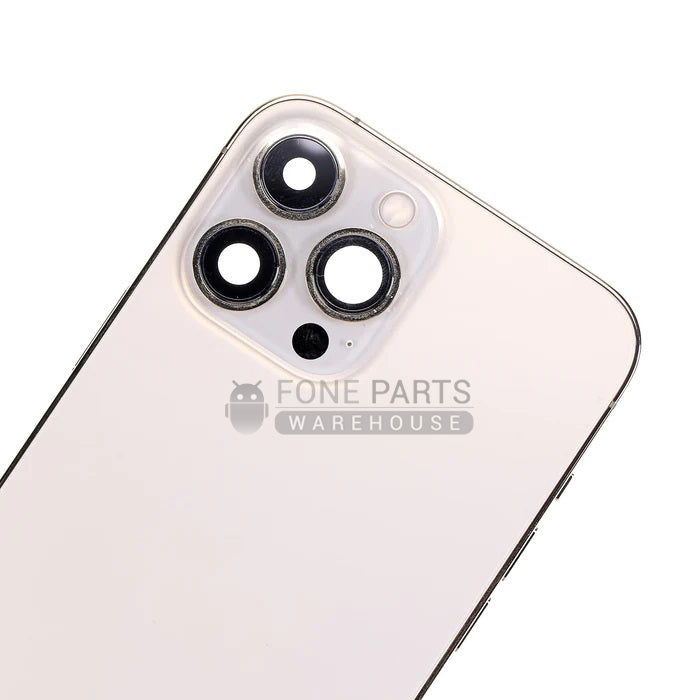 For IPhone 13 Pro Max Genuine Housing With Parts in [Gold] (Grade A Condition Taken From 14 Days Used Phone)