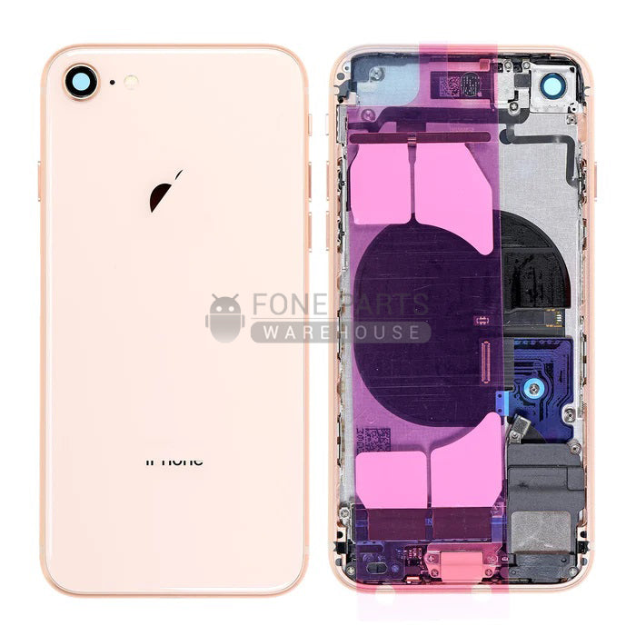 For IPhone 8 Genuine Housing With Parts in [Rose Gold] [Grade A Condition Taken From 14 Days Used Phone]