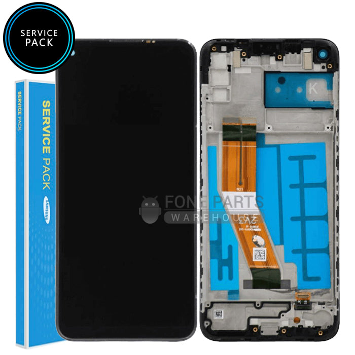 For Galaxy A11(A115) LCD Screen With Touch Digitizer Assembly and Frame (Genuine Service Pack)