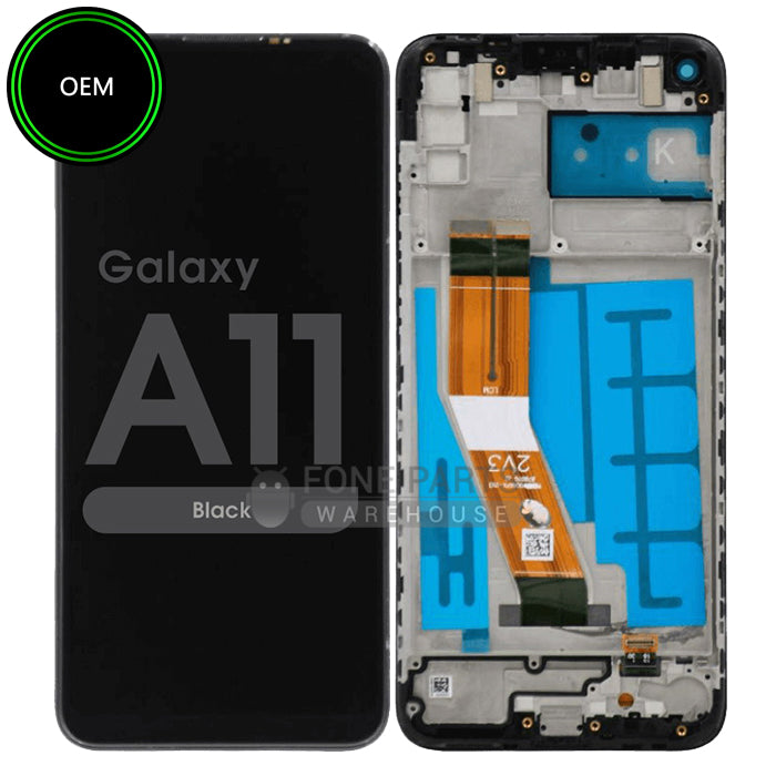 For Galaxy A11(A115) LCD Screen With Touch Digitizer Assembly and Frame (OEM)