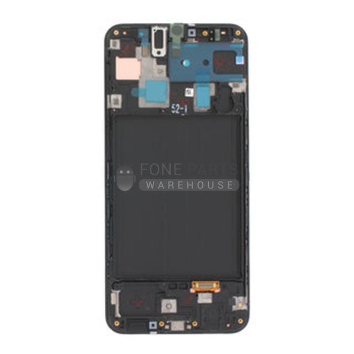 For Galaxy A30 (A305) LCD Screen With Touch Digitizer and Frame Assembly (Service Pack) [Black]