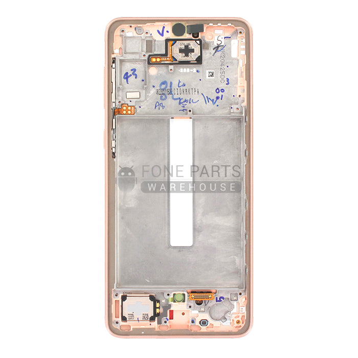 For Galaxy A33-5G (A336) LCD Screen With Touch Digitizer Assembly and Frame [Gold / Peach] (Genuine Service Pack)