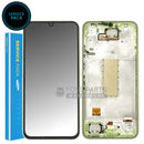 For Galaxy A34 5G (SM-A346) LCD Screen With Touch Digitizer Assembly and Frame (Genuine Service Pack) [Green]