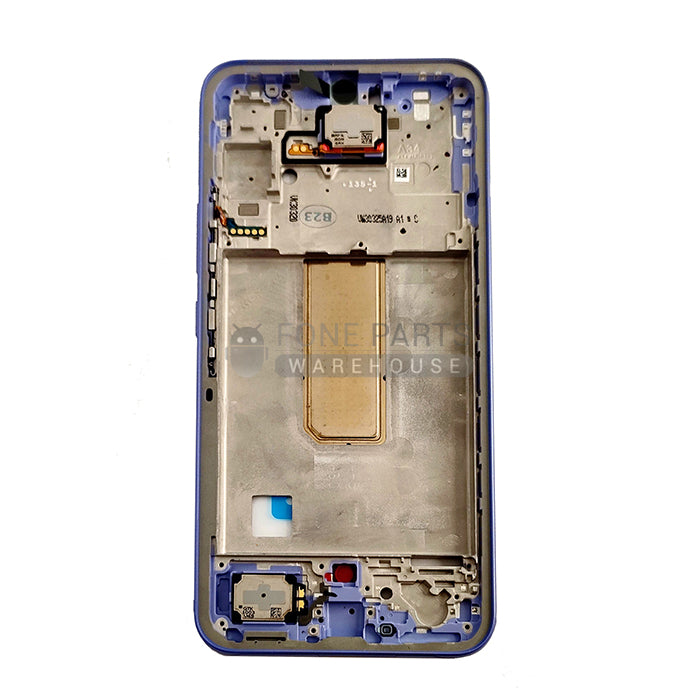 For Galaxy A34 5G (SM-A346) LCD Screen With Touch Digitizer Assembly and Frame (Genuine Service Pack) [Violet]