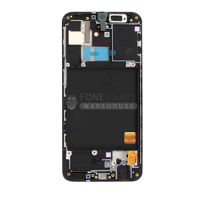 For Galaxy A40 (SM-A405) LCD Screen Touch Digitizer With Frame (Service Pack) [Black]