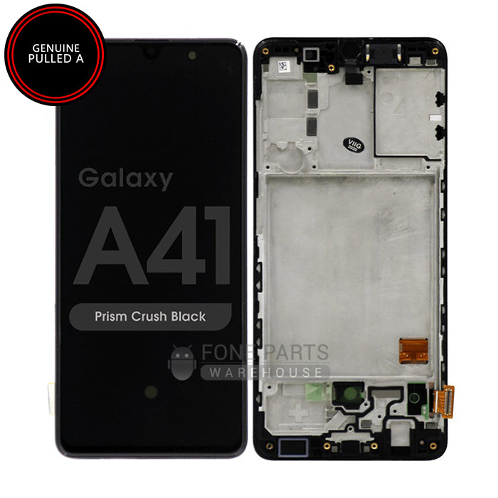 For Galaxy A41 (A415) LCD Screen With Touch Digitizer Assembly and Frame (Pulled Out)