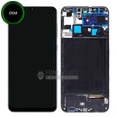 For Galaxy A50s (A507) Replacement LCD Screen Digitizer With Frame (OEM) [Black]