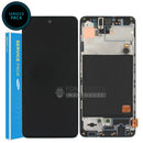 For Galaxy A51 (A515) LCD Screen With Touch Digitizer Assembly and Frame (Genuine Service Pack)