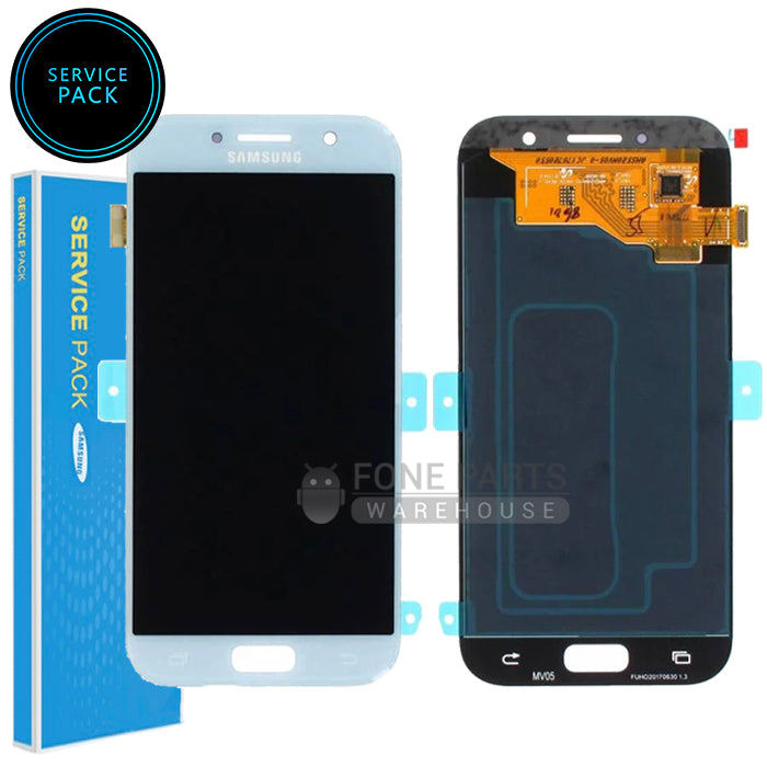 Galaxy A5 2017 ( A520) LCD Screen With Touch Digitizer Assembly (Genuine Service Pack) [Light Blue]