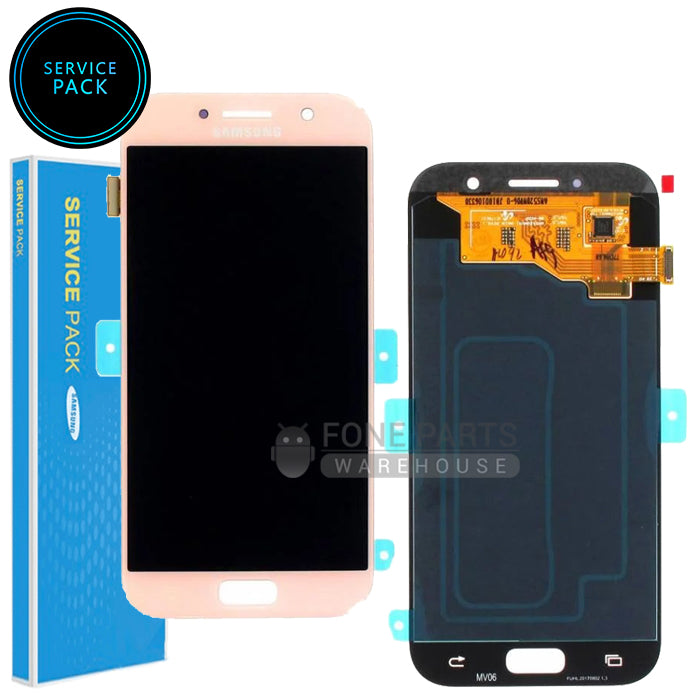 Galaxy A5 2017 ( A520) LCD Screen With Touch Digitizer Assembly (Genuine Service Pack) [Pink]