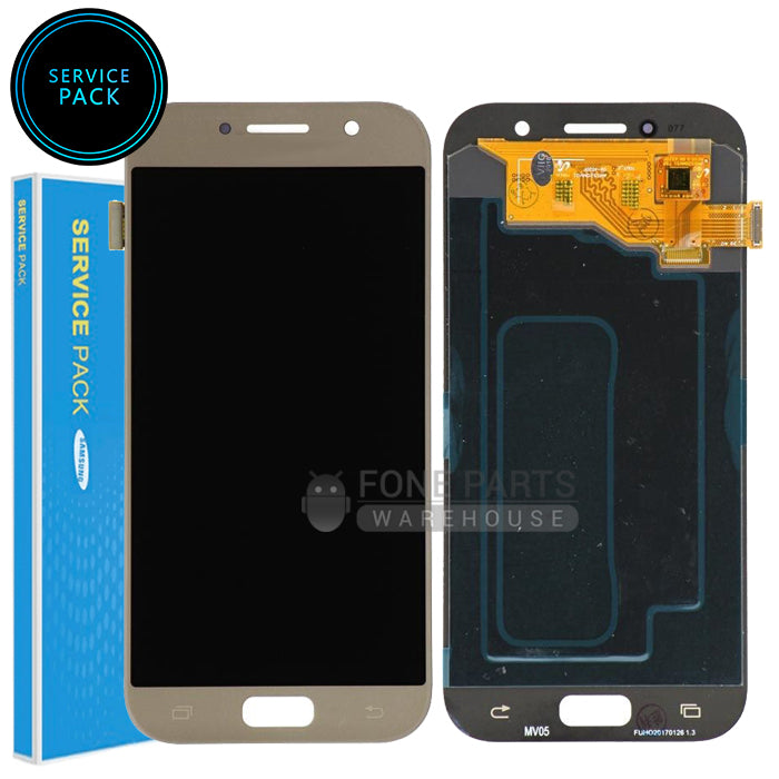 Galaxy A5 2017 ( A520) LCD Screen With Touch Digitizer Assembly (Genuine Service Pack) [Gold]