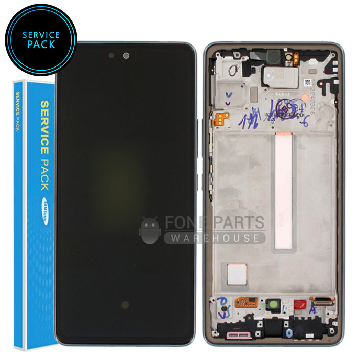 For Galaxy A53-5G (A536) LCD Screen With Touch Digitizer Assembly and Frame (Genuine Service Pack)[Black]