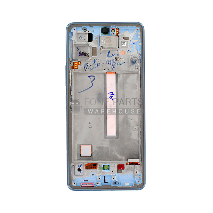 For Galaxy A53-5G (A536) LCD Screen With Touch Digitizer Assembly and Frame (Genuine Service Pack)[Blue]