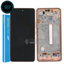 For Galaxy A53-5G (A536) LCD Screen With Touch Digitizer Assembly and Frame (Genuine Service Pack)[Gold/Peach]