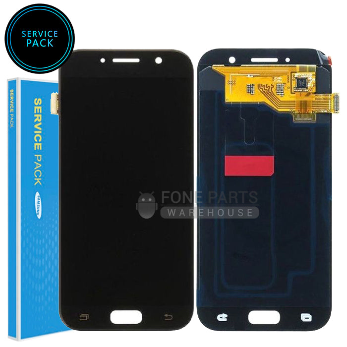 For Galaxy A7-2017 (A-720) LCD Screen With Touch Digitizer Assembly (Genuine Service Pack) [Black]