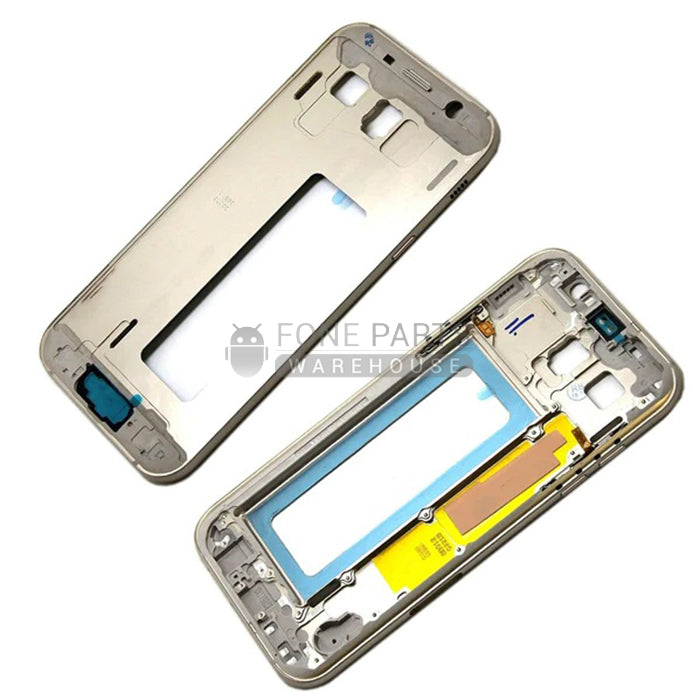 For Galaxy A7-2017 (A-720) Replacement Frame Bezel in [Gold]