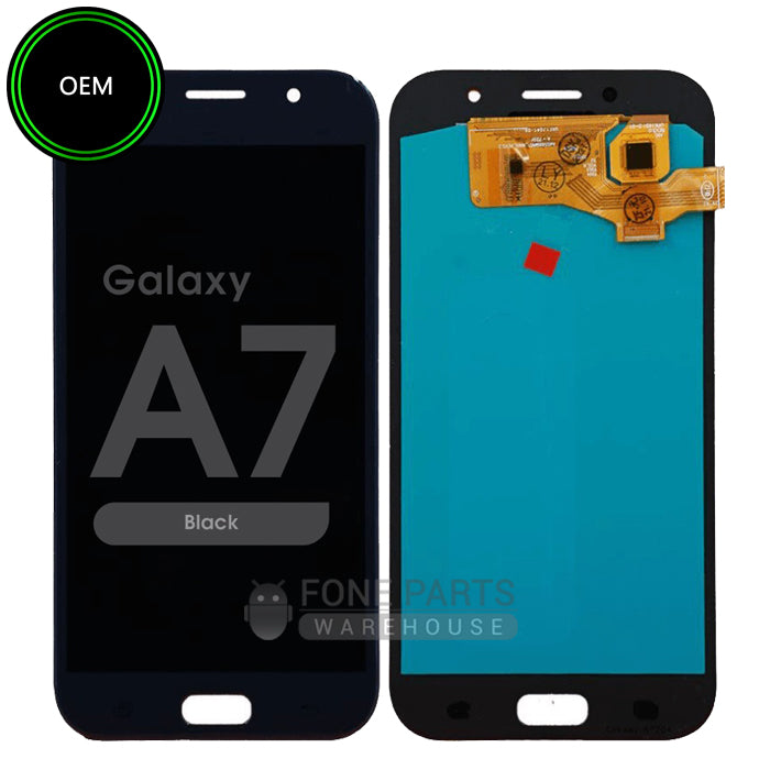 For Galaxy A7-2017 (A-720) Replacement LCD Screen with Touch Digitizer Assembly (OEM) [Black]