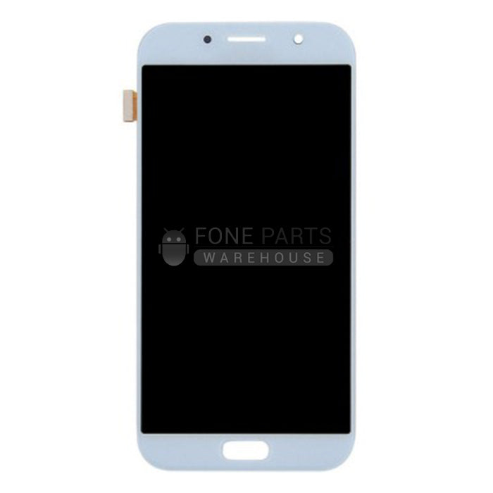 For Galaxy A7-2017 (A-720) Replacement LCD Screen with Touch Digitizer Assembly (OEM) [Light Blue]