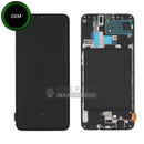 For Galaxy A70 (A-705) LCD Screen Digitizer Assembly With Frame [Big][OEM] [Black]