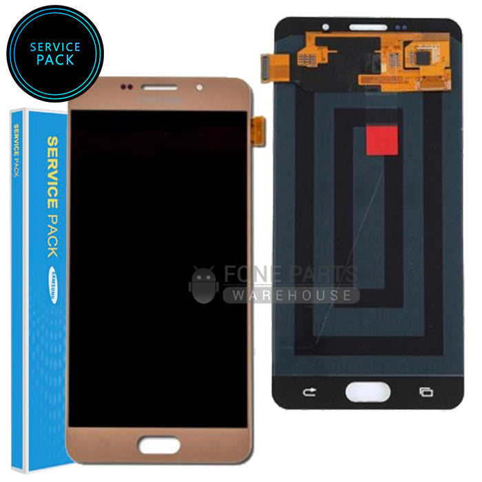 Galaxy A710 LCD Screen With Touch Digitizer Assembly (Genuine Service Pack) [Gold]