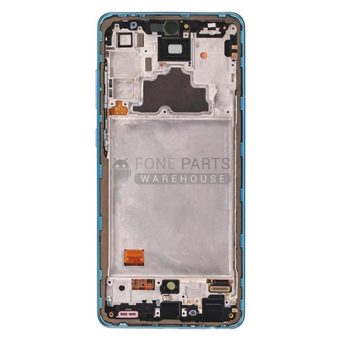 For Galaxy A72 (SM-A725) Replacement LCD Screen Digitizer Assembly With Frame [Service Pack] [Blue]