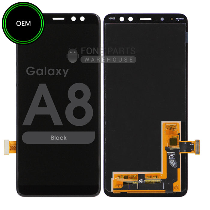 For Galaxy A8-2018 (A530) LCD Screen Digitizer Assembly OEM [Black]