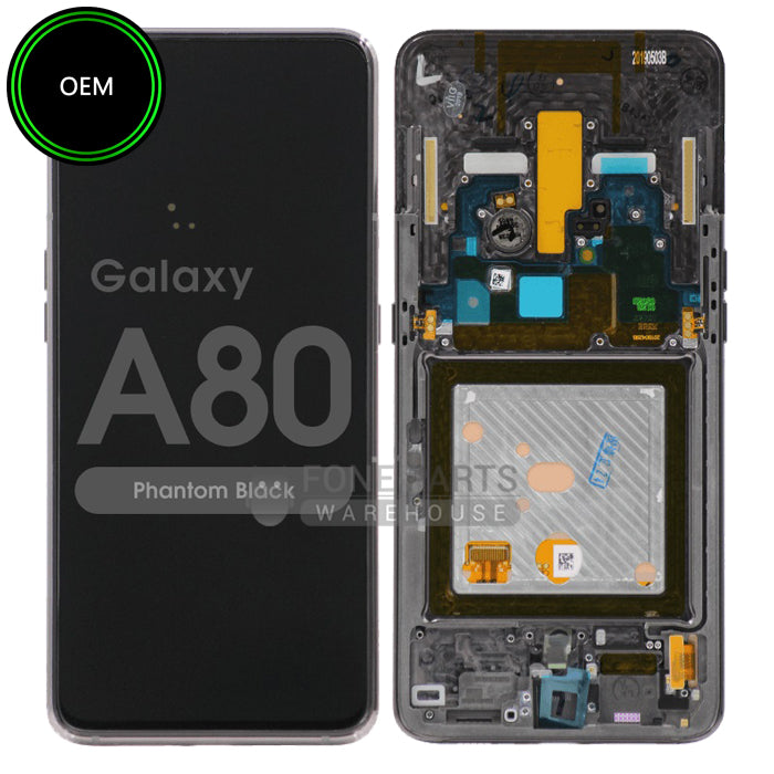 For Galaxy A80 (A805) LCD Screen Touch Digitizer With Frame [OEM]