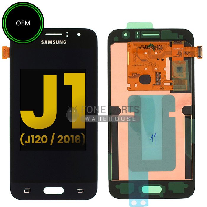 Galaxy J1-2016 (J-120) LCD Screen Digitizer Assembly [OEM] [Black]