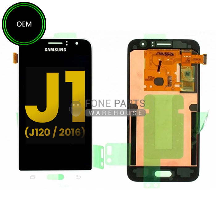 Galaxy J1-2016 (J-120) LCD Screen Digitizer Assembly [OEM] [White]