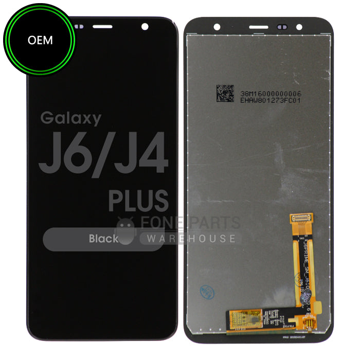 For Galaxy J4 Plus/ J6 Plus LCD Screen With Touch Digitizer Assembly [OEM] [Black]