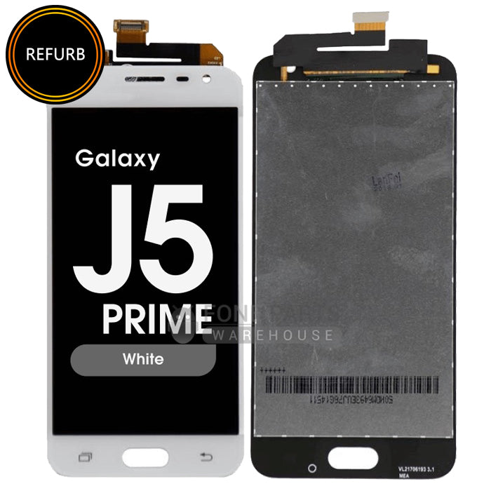 For Galaxy J5 prime (G570) LCD Screen With Touch Digitizer Assembly (Original-Refurbish) [White]