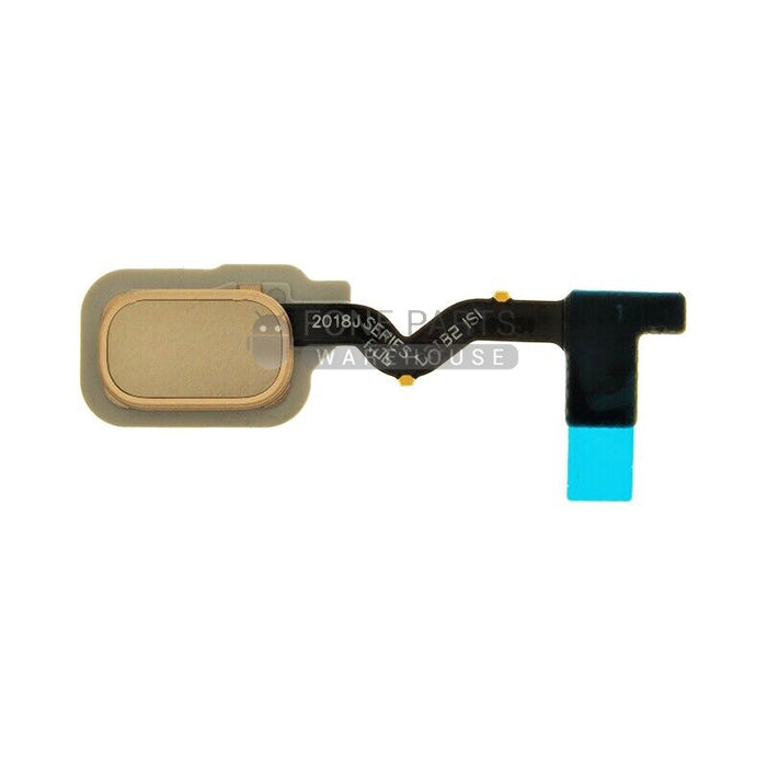 For Galaxy J6 Plus (J610) Replacement Home Button With Flex Assembly with Touch ID [Gold]