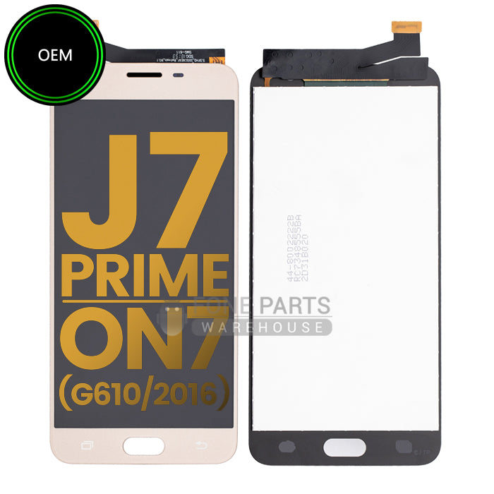 For Galaxy J7 Prime (G610) Replacement LCD Screen Digitizer Assembly [OEM] [Gold]