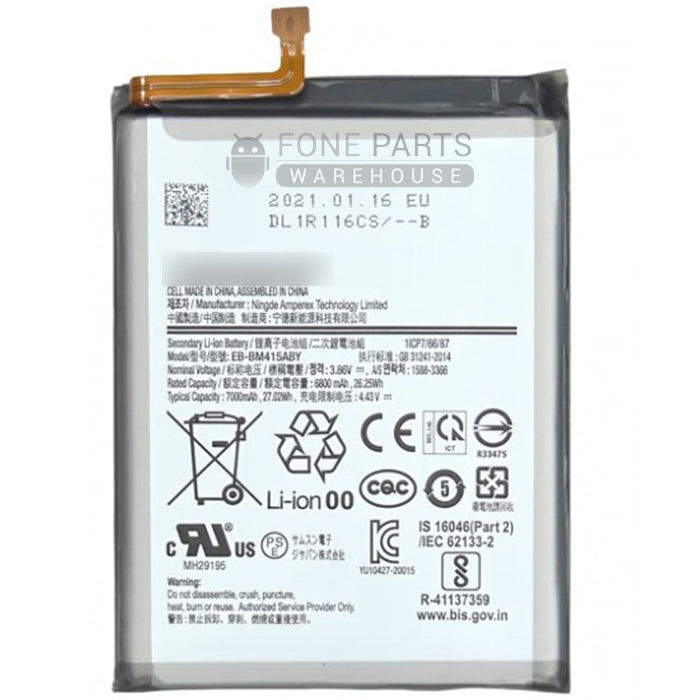 For M62 (SM-M625) Replacement New Battery [Assemble with Original IC]