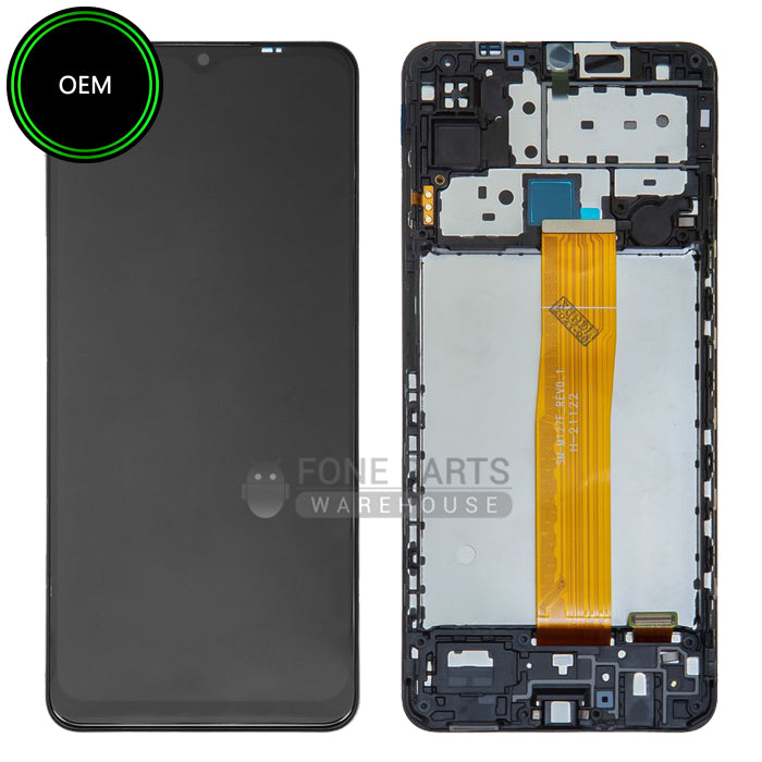 For Galaxy M12 (SM-M127) LCD Screen With Touch Digitizer Assembly and Frame (OEM)