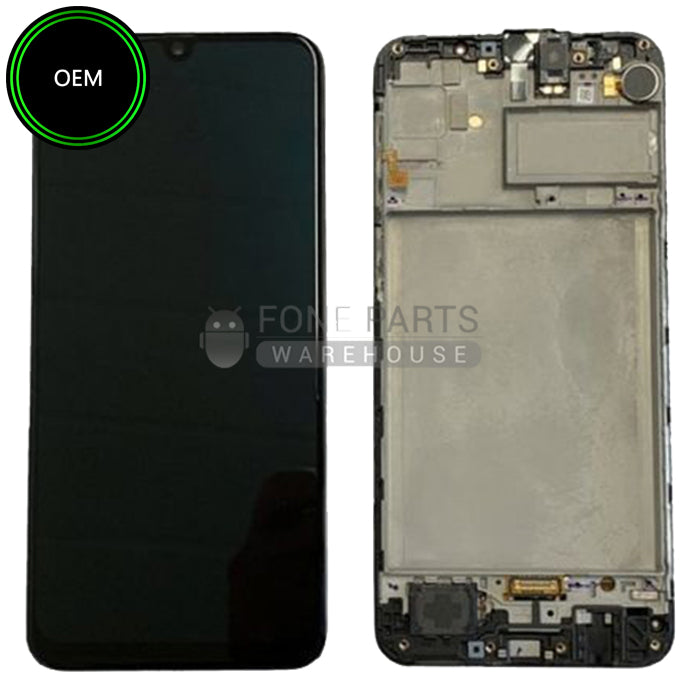 For Galaxy M21 (SM-M215) LCD Screen With Touch Digitizer Assembly and Frame (OEM)