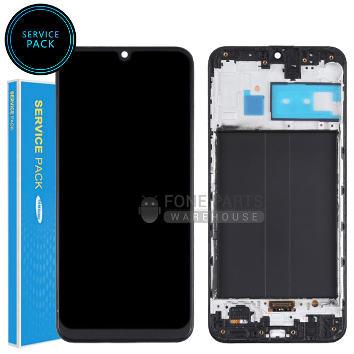 For Galaxy M30 (M305) LCD Screen With Touch Digitizer Assembly and Frame (Genuine Service Pack)