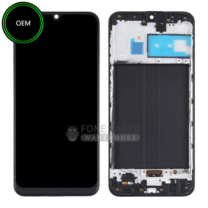 For Galaxy M30 (M305) LCD Screen With Touch Digitizer Assembly and Frame (OEM)