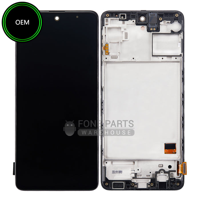 Galaxy M31s (SM-M317) LCD Screen With Touch Digitizer Assembly and Frame (OEM)