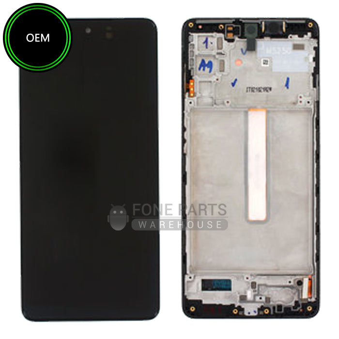 For Galaxy M52s (SM-M528) LCD Screen With Touch Digitizer Assembly and Frame (OEM)