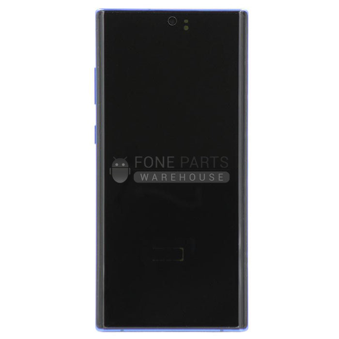 Galaxy Note 10 Plus LCD Screen Digitizer Assembly Refurbished with Frame [Aura Blue]