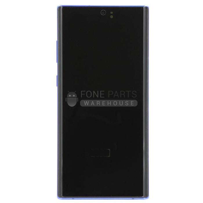 Galaxy Note 10 Plus LCD Screen With Touch Digitizer and Frame (Genuine Service Pack) [Aura Blue]