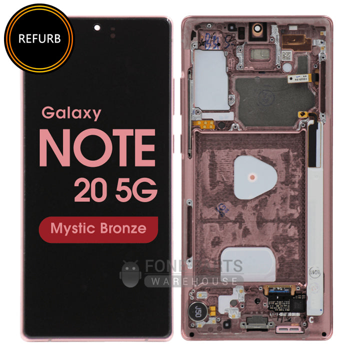 For Galaxy Note 20 (N980/N981) OLED LCD Screen Digitizer With Frame Refurbished [Mystic Bronze]