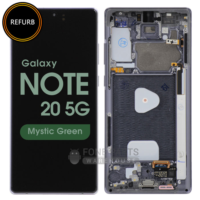 For Galaxy Note 20 (N980/N981) OLED LCD Screen Digitizer With Frame Refurbished [Mystic Green]