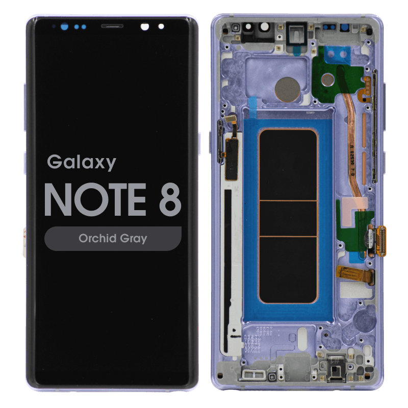 Galaxy Note 8 LCD Screen Digitizer Assembly With Frame Refurbish [Orchid Grey]