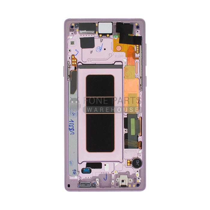 Galaxy Note 9 LCD Screen Digitizer Assembly With Frame [Oled] [Purple]