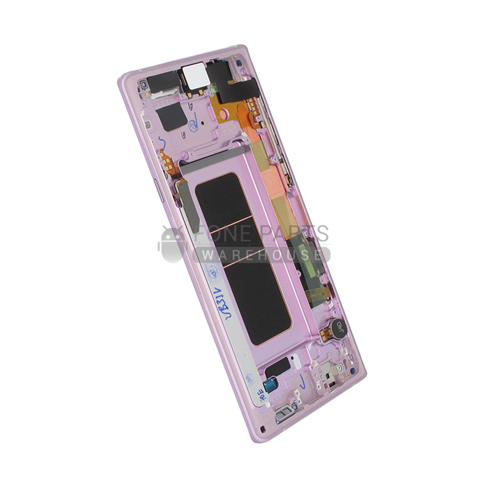 Galaxy Note 9 LCD Screen Digitizer Assembly With Frame [Oled] [Purple]