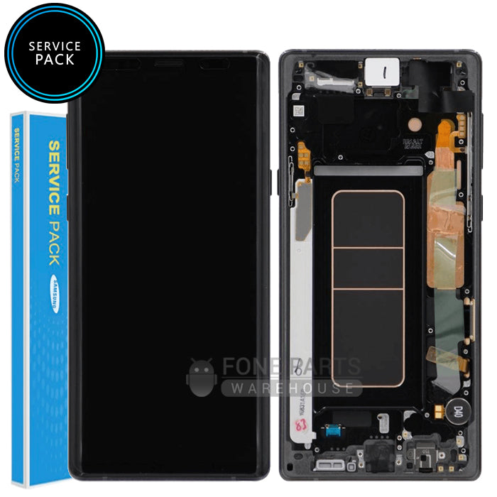 Galaxy Note 9 LCD Screen With Touch Digitizer and Frame (Genuine Service Pack) [Black]